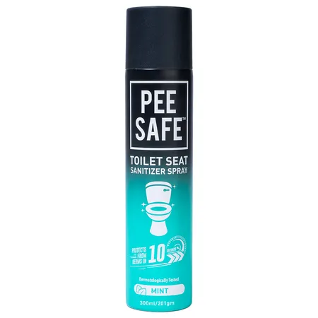 Pee Safe Toilet Seat Santizer Mint Spray, 300 ml