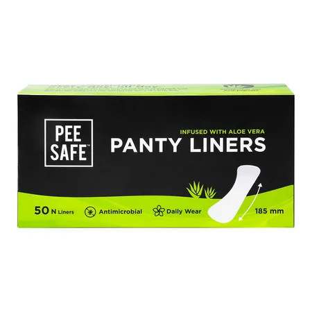 Pee Safe Aloe Vera Panty Liners, 50 Count