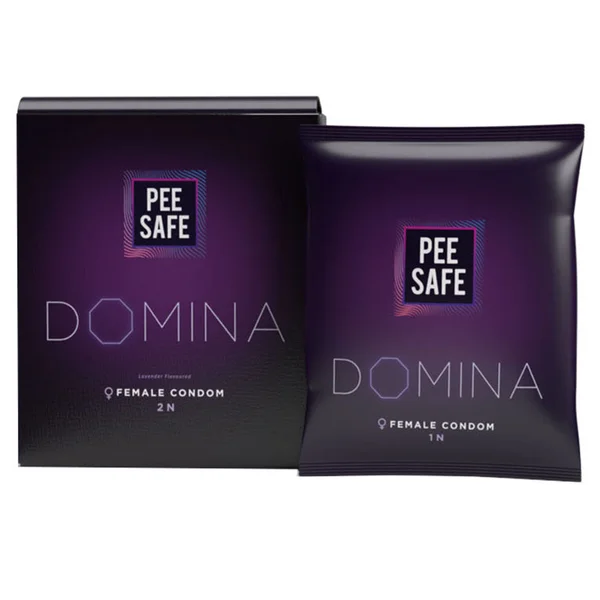 Pee Safe Domina Female Condom, 2 Count