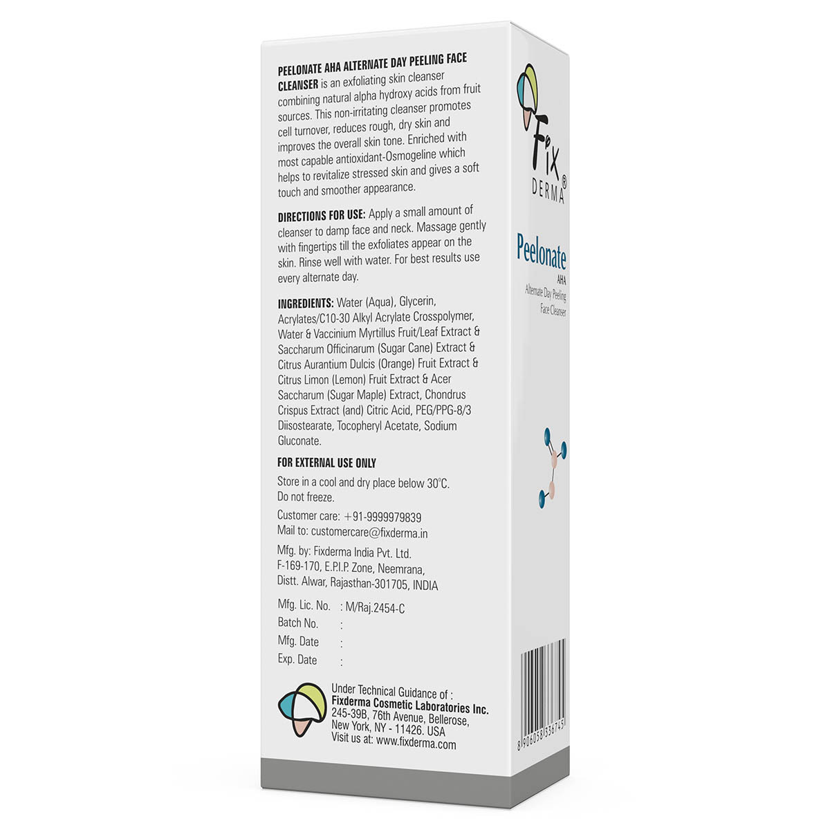 Fixderma Peelonate AHA Face Cleanser 100 ml, Pack of 1 Fixderma Peelonate AHA Face Cleanser 100 ml, Pack of 1