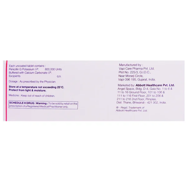 Pentids 800 Tablet 4's