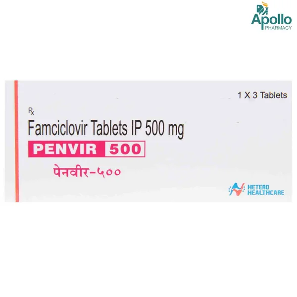 Penvir 500 Tablet 3's
