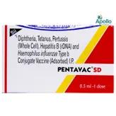 Pentavac SD Vaccine 0.5 ml, Pack of 1 Injection