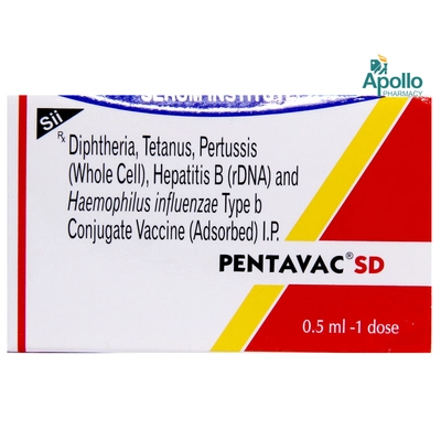 Pentavac SD Vaccine 0.5 ml, Pack of 1 Injection