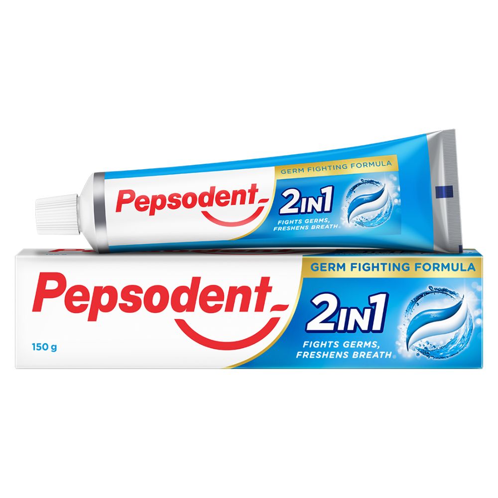 Pepsodent 2 in 1 Germ Fighting Formula Toothpaste, 150 gm, Pack of 1 Pepsodent 2 in 1 Germ Fighting Formula Toothpaste, 150 gm, Pack of 1