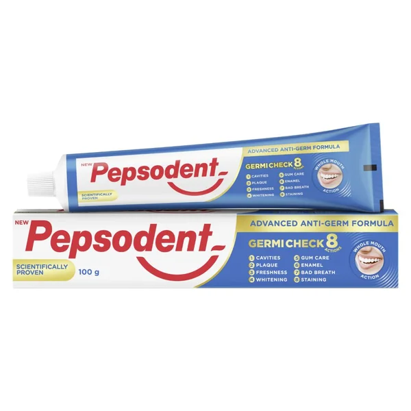 Pepsodent Germi Check 8 Action Toothpaste, 100 gm, Pack of 1