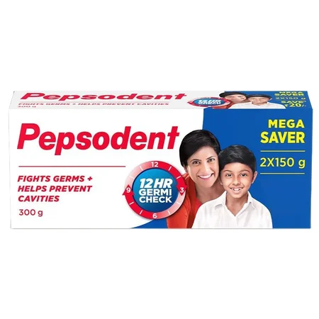 Pepsodent Germi Check 8 Actions Toothpaste, 300 gm (2x150 gm)