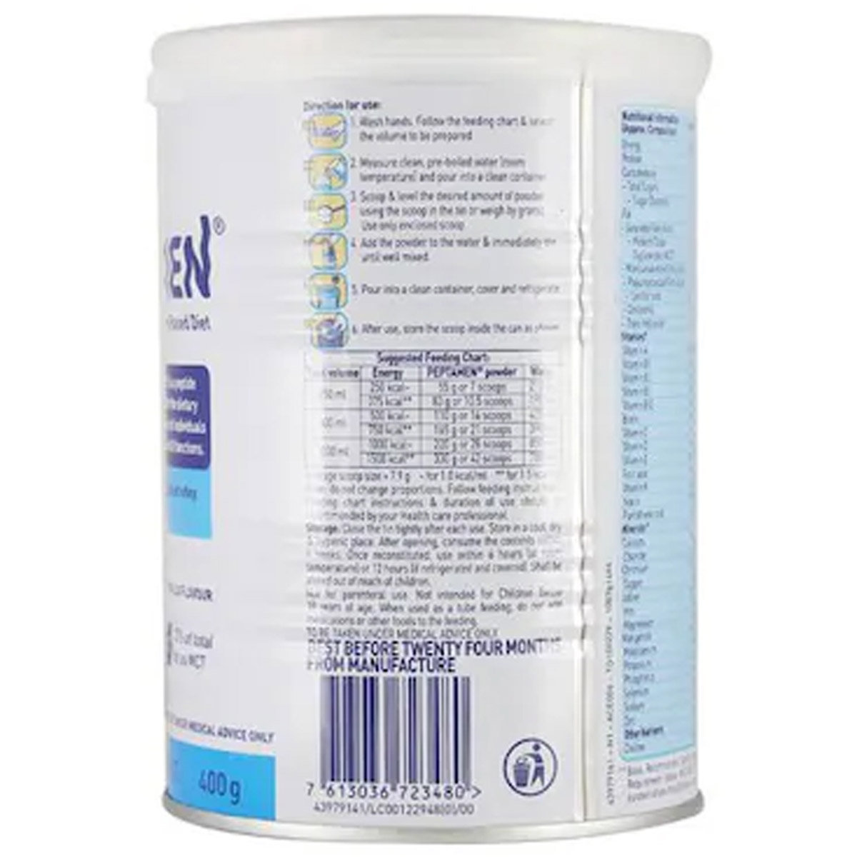 Nestle Peptamen Peptide Based Diet Vanilla Flavour Powder, 400 gm, Pack of 1 Nestle Peptamen Peptide Based Diet Vanilla Flavour Powder, 400 gm, Pack of 1