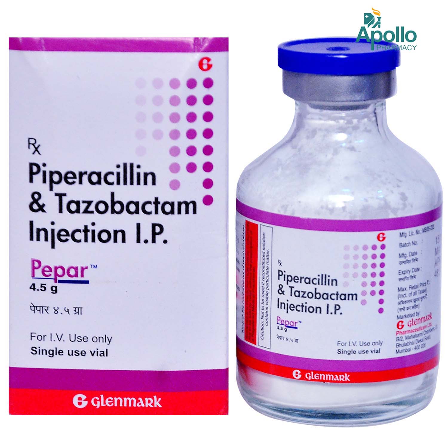 PEPAR 4.5GM INJECTION, Pack of 1 Injection PEPAR 4.5GM INJECTION, Pack of 1 Injection