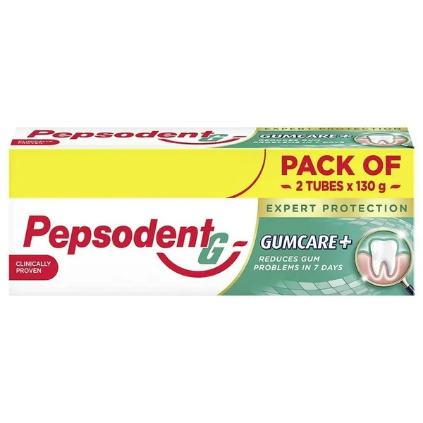 Pepsodent Expert Protection Gumcare Plus Toothpaste, 2x130 gm, Pack of 1