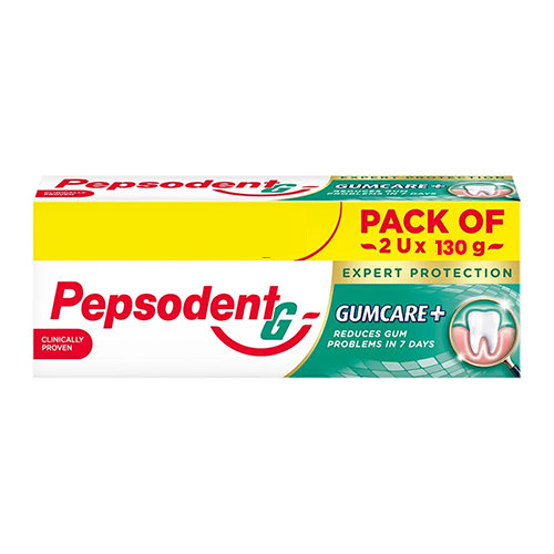 Pepsodent Expert Protection Gumcare Plus Toothpaste, 2x130 gm, Pack of 1 Pepsodent Expert Protection Gumcare Plus Toothpaste, 2x130 gm, Pack of 1