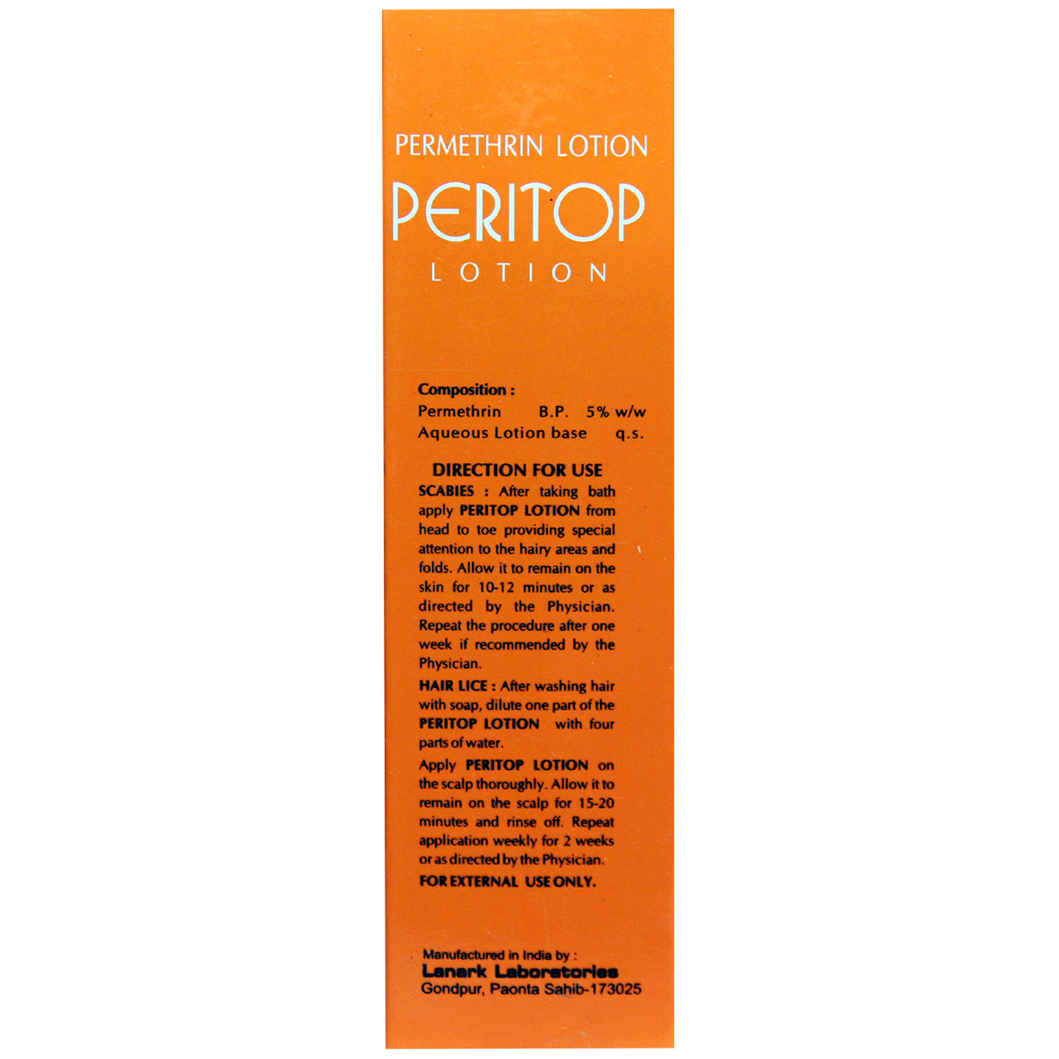 Peritop Lotion 60 ml, Pack of 1 LOTION Peritop Lotion 60 ml, Pack of 1 LOTION