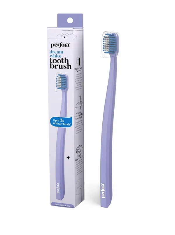 Perfora Dream White Lavender Love Color Toothbrush, 1 Count, Pack of 1