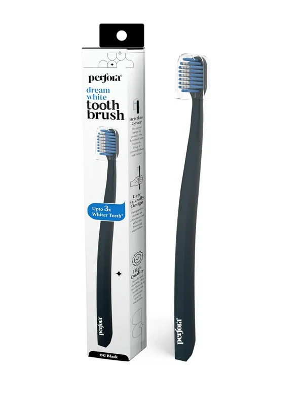 Perfora Dream White OG Black Color Toothbrush, 1 Count, Pack of 1