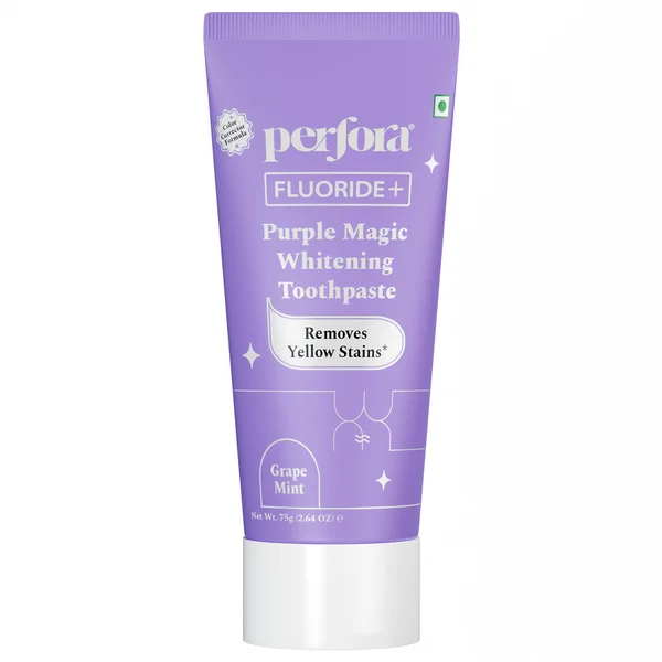 PERFORA PURPLE MAGIC WHITENING TOOTHPASTE 75G, Pack of 1