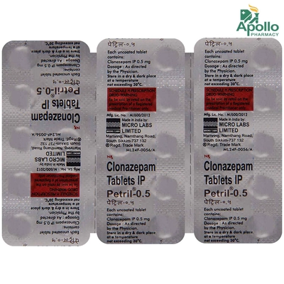 Petril 0.5 Tablet 10's, Pack of 10 TABLETS