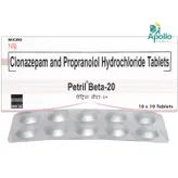 Petril Beta 20 Tablet 10's, Pack of 10 TABLETS