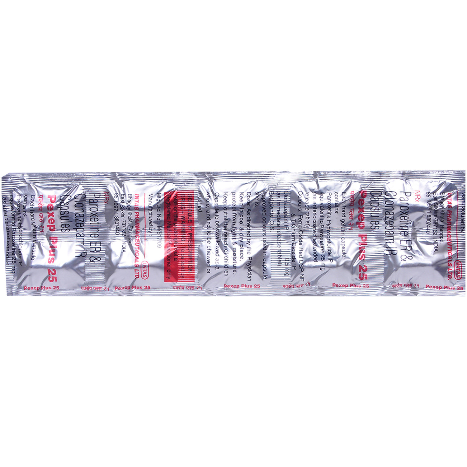 Pexep Plus 25 Capsule 10's, Pack of 10 CAPSULES Pexep Plus 25 Capsule 10's, Pack of 10 CAPSULES