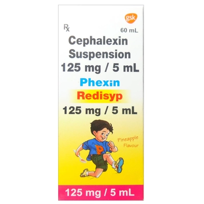 Phexin 125 mg Redimix Syrup 60 ml, Pack of 1 Syrup