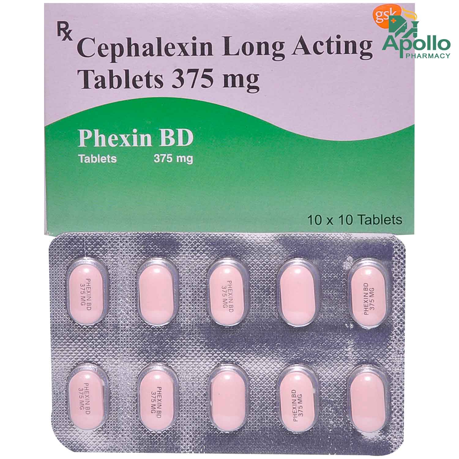 Buy Phexin BD 375 mg Tablet 10's Online