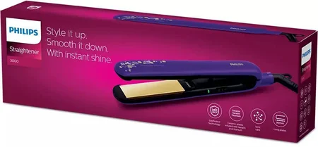 Philips Hair Straightener 3000 BHS397/00, 1 Count