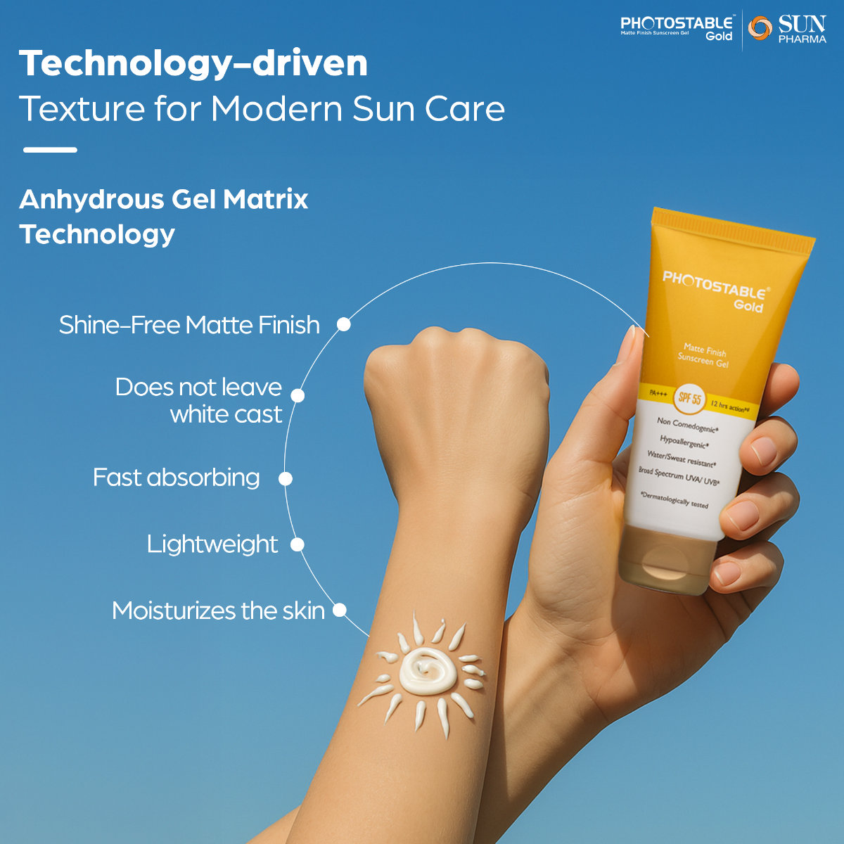 Photostable Gold Spf 55 Matte Finish Sunscreen Gel 50 gm, Pack of 1 Photostable Gold Spf 55 Matte Finish Sunscreen Gel 50 gm, Pack of 1