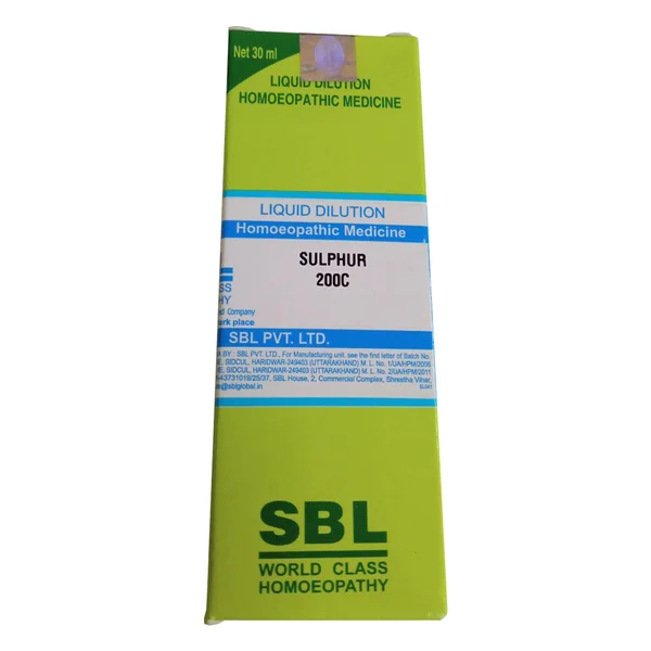 SBL Sulphur Dilution 200C, 30 ml