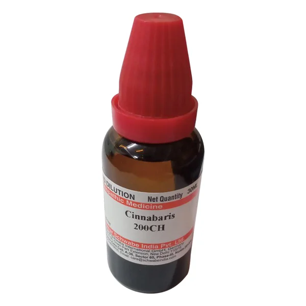 Dr.Willmar Schwabe India Cinnabaris 200 CH Dilution, 30 ml