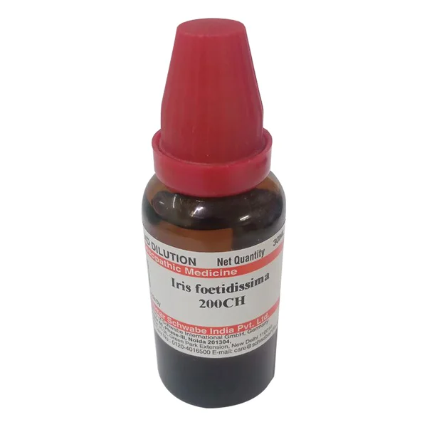 Dr.Willmar Schwabe India Iris Foetidissima 200 CH, 30 ml, Pack of 1