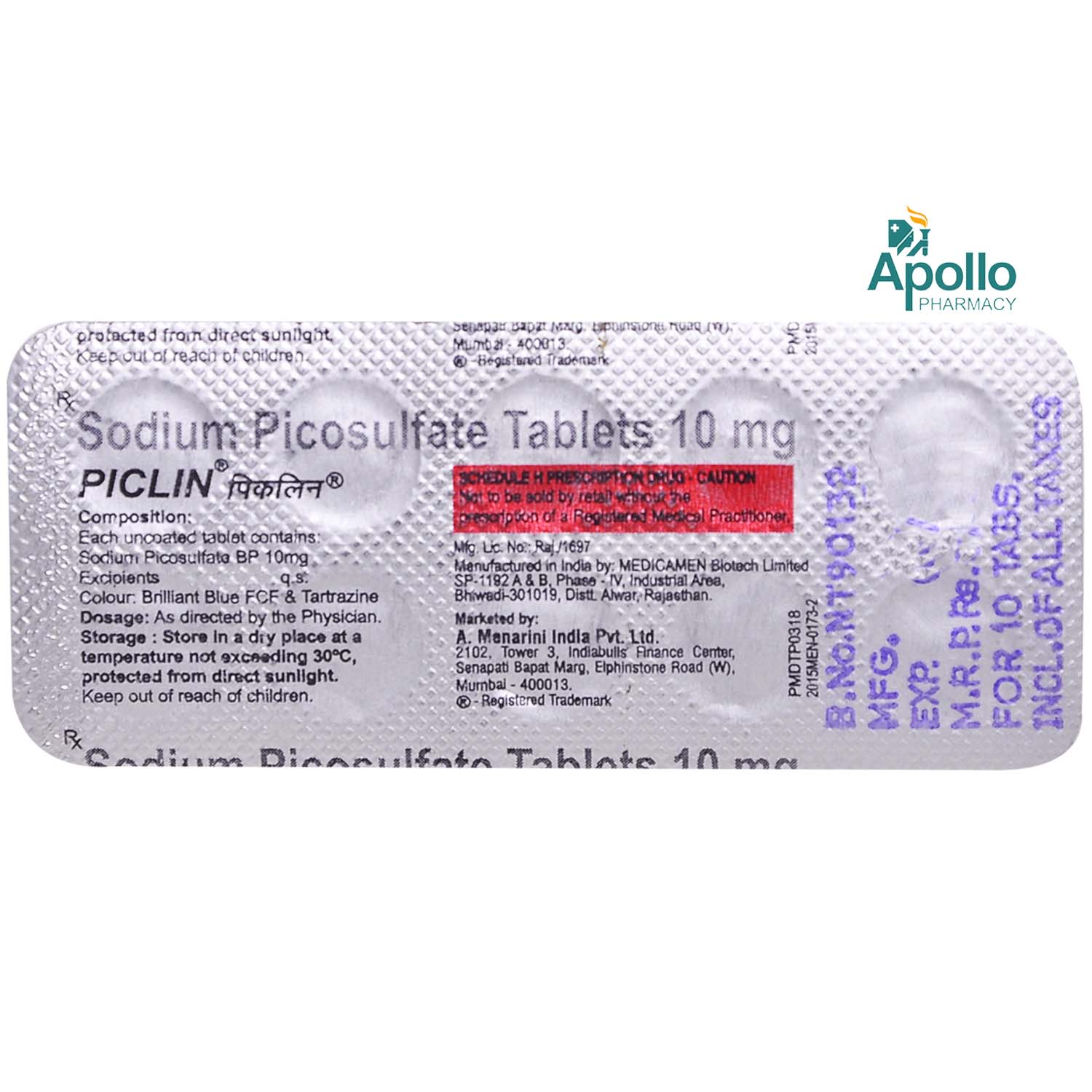 Piclin Tablet 10's, Pack of 10 TABLETS Piclin Tablet 10's, Pack of 10 TABLETS