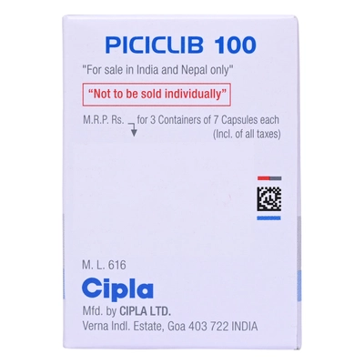 Piciclib 100 Capsule 21's, Pack of 1 Capsule