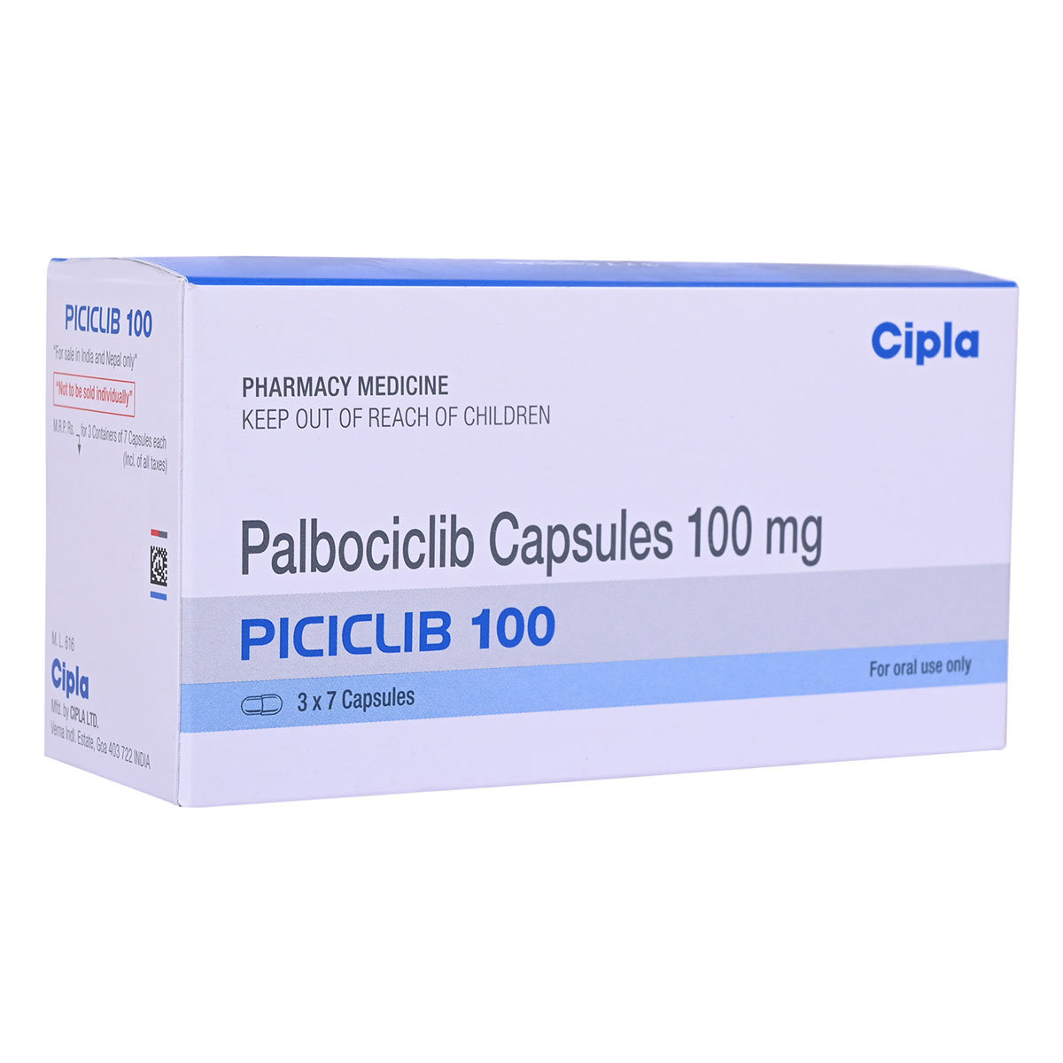 Piciclib 100 Capsule 21's, Pack of 1 Capsule Piciclib 100 Capsule 21's, Pack of 1 Capsule
