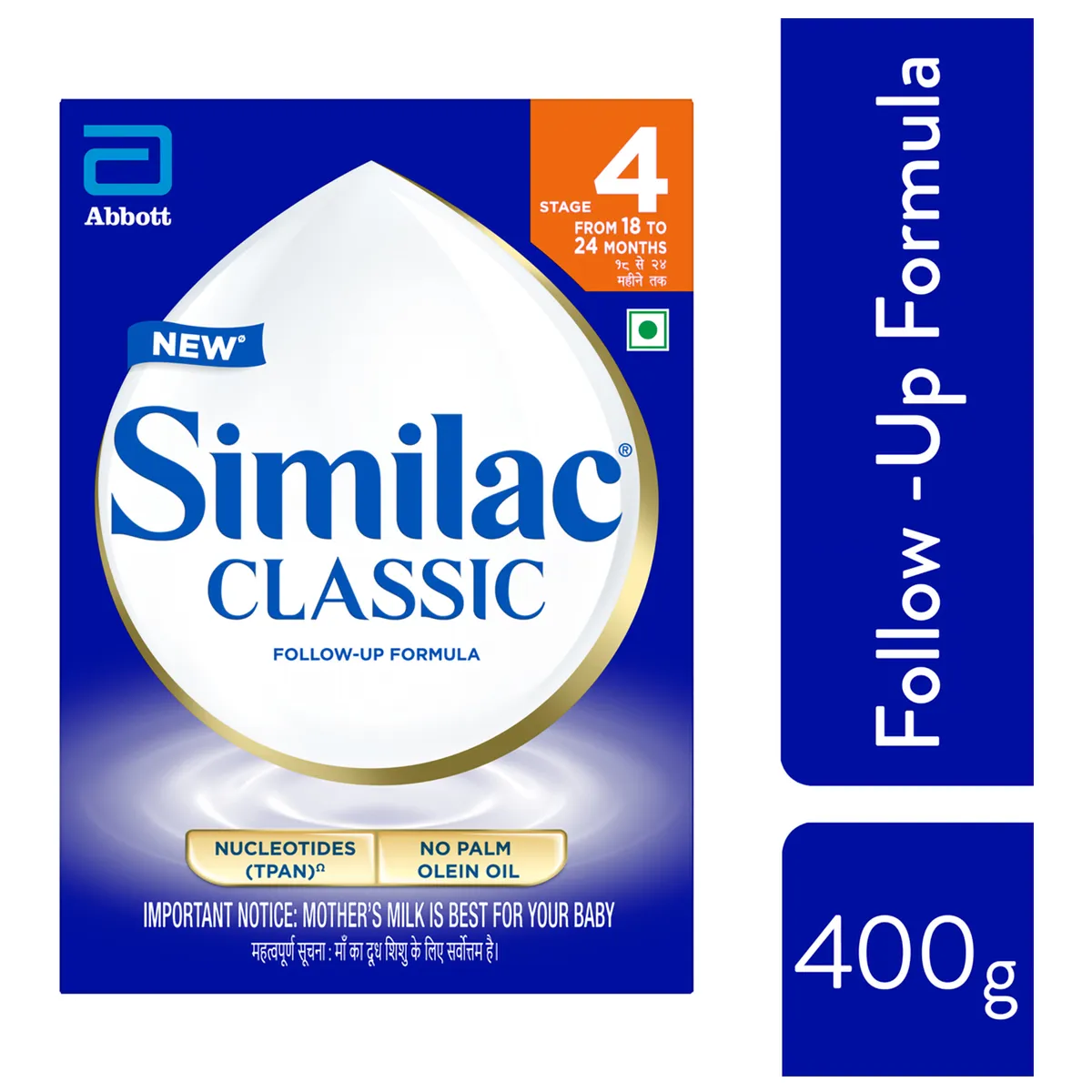 Similac Classic Follow-Up Formula Stage Powder (18 to 24 Months), 400 gm  Refill Pack