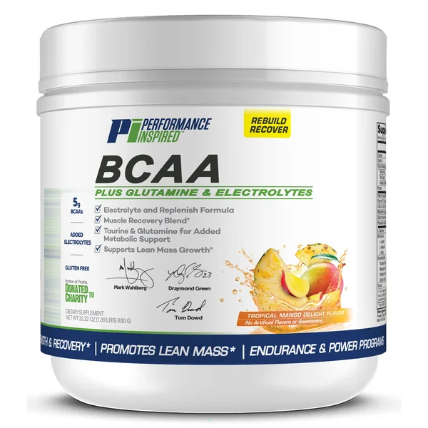 Performance Inspired (PID) BCAA Tropical Mango Delight Flavour Powder, 630 gm