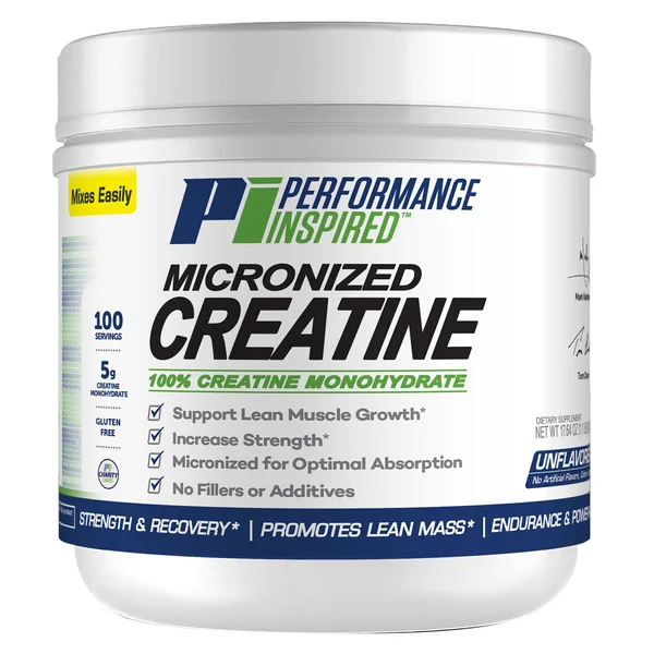 Performance Inspired (PID) Micronized Creatine Unflavour Powder, 500 gm, Pack of 1