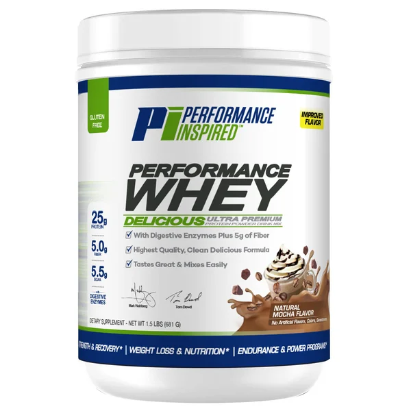 Performance Inspired (PID) Performance Whey Delicious Natural Mocha Flavour Powder, 681 gm, Pack of 1