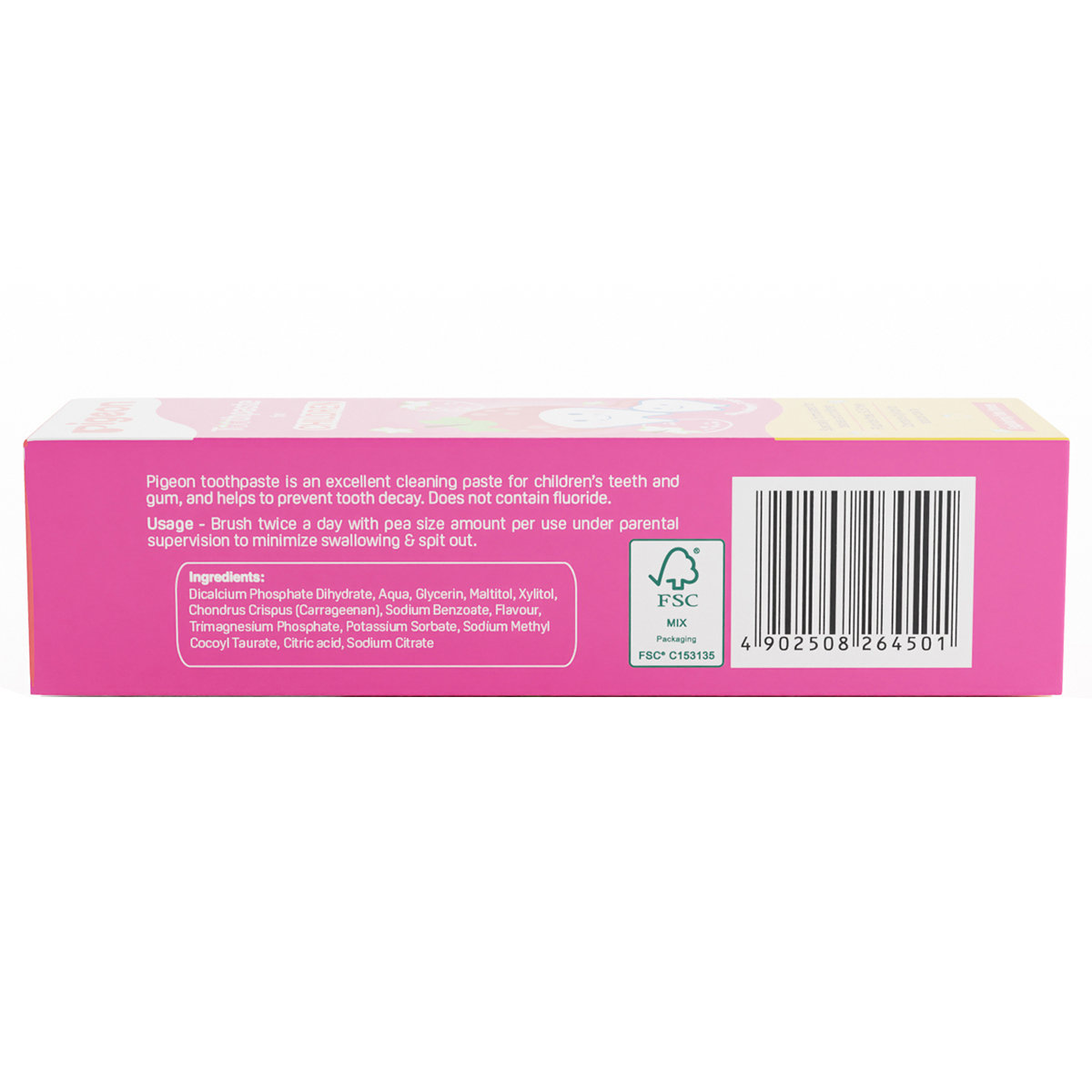 Pigeon Strawberry Flavour Toothpaste for Children, 45 gm, Pack of 1 Pigeon Strawberry Flavour Toothpaste for Children, 45 gm, Pack of 1