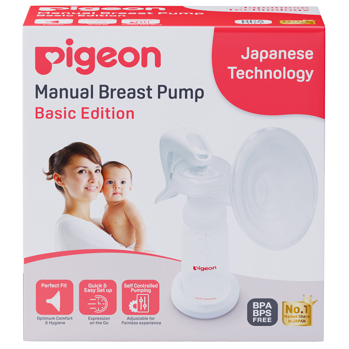Pigeon Manual Breast Pump with Feeding Set, 1 Count, Pack of 1 Pigeon Manual Breast Pump with Feeding Set, 1 Count, Pack of 1