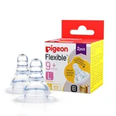 Pigeon Flexible Nipple for 9+ Months Large, 2 Count, Pack of 1
