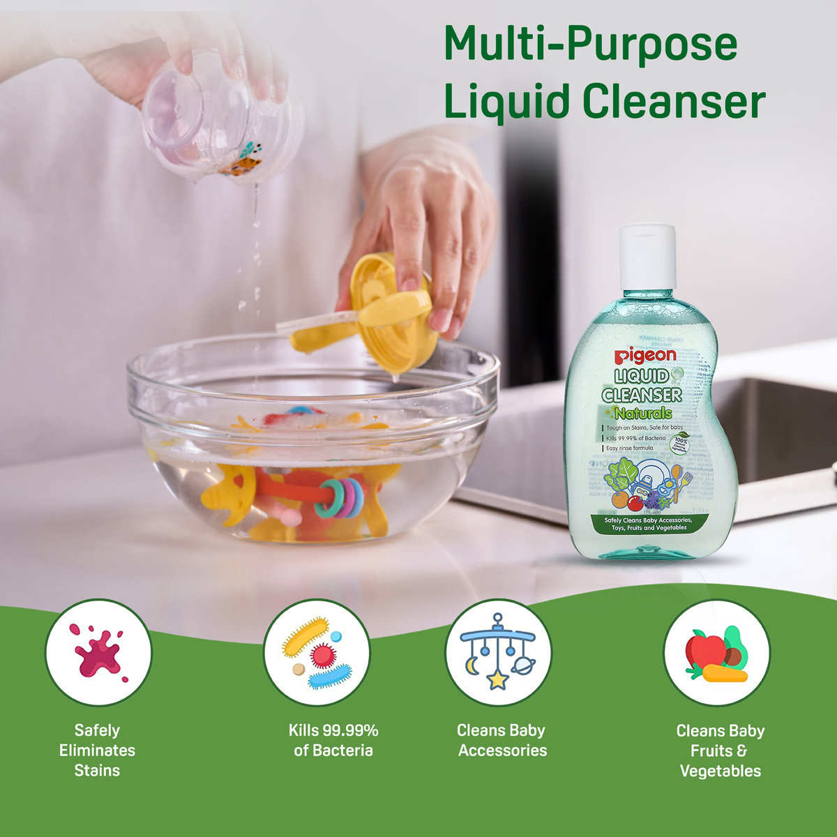 Pigeon Liquid Cleanser, 200 ml, Pack of 1 Pigeon Liquid Cleanser, 200 ml, Pack of 1