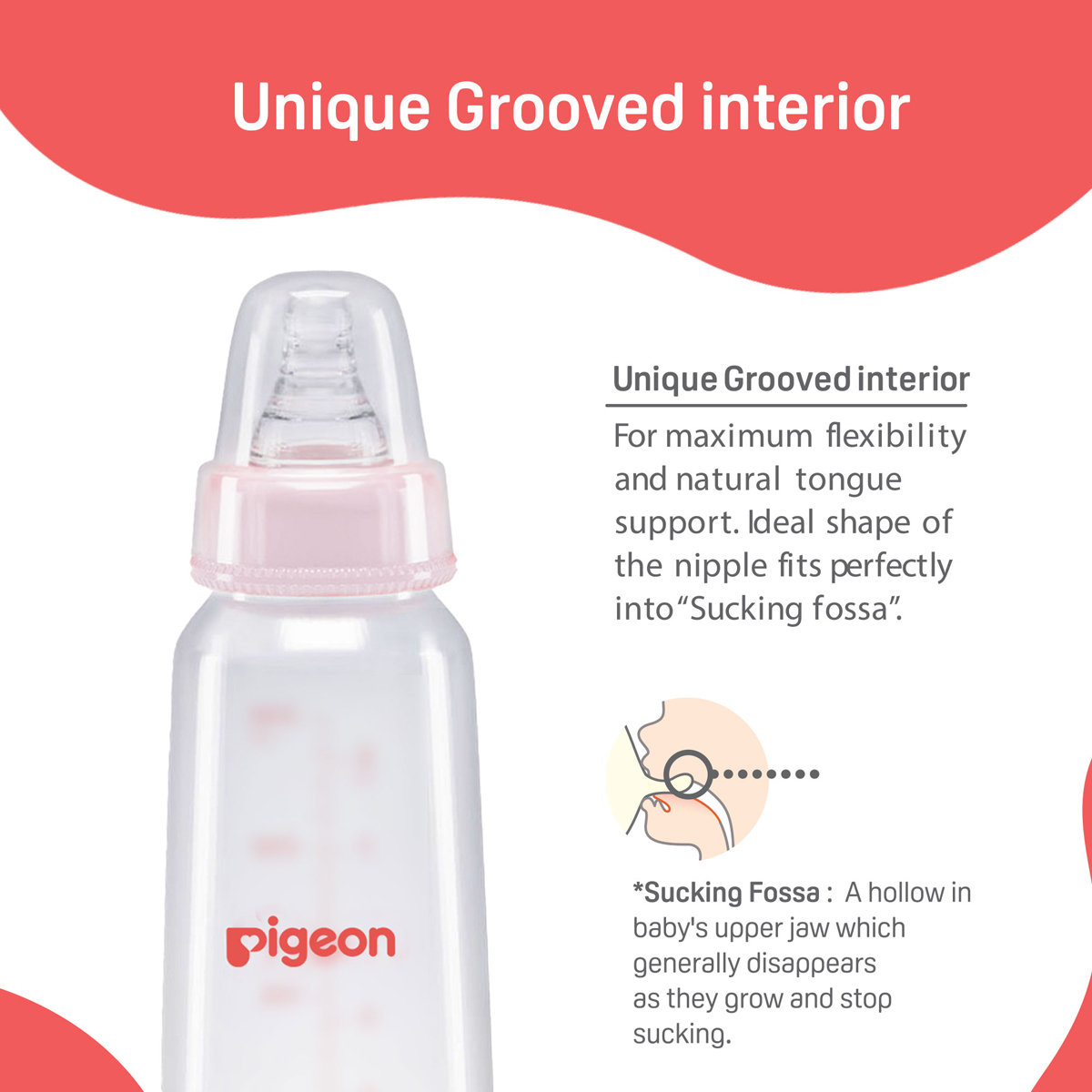 Pigeon Peristaltic Nipple Plastic Feeding Bottle Small, 120 ml, Pack of 1 Pigeon Peristaltic Nipple Plastic Feeding Bottle Small, 120 ml, Pack of 1