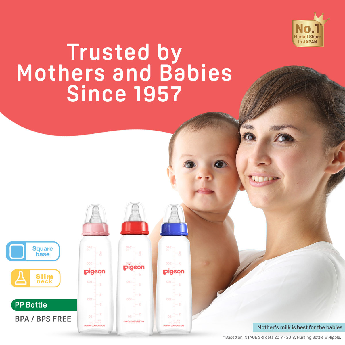 Pigeon Peristaltic Nipple Plastic Feeding Bottle Small, 120 ml, Pack of 1 Pigeon Peristaltic Nipple Plastic Feeding Bottle Small, 120 ml, Pack of 1