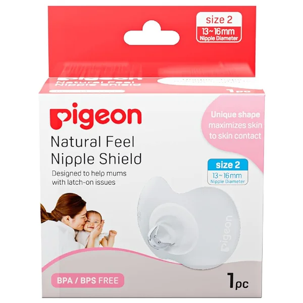 Pigeon Natural Feel Nipple Shield Size-2 (79139), Pack of 1