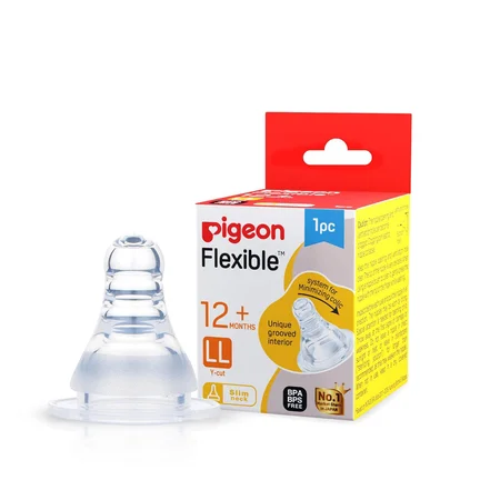 Pigeon Peristaltic Nipple LL Y-Cut 88140 for 12+ Month, 1 Count