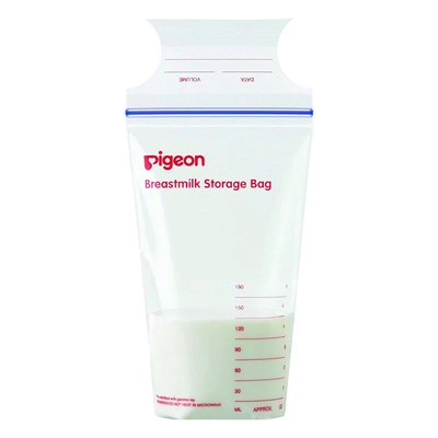 Pigeon Breast Milk Storage Bags 180ml Z858, 5 Count, Pack of 1