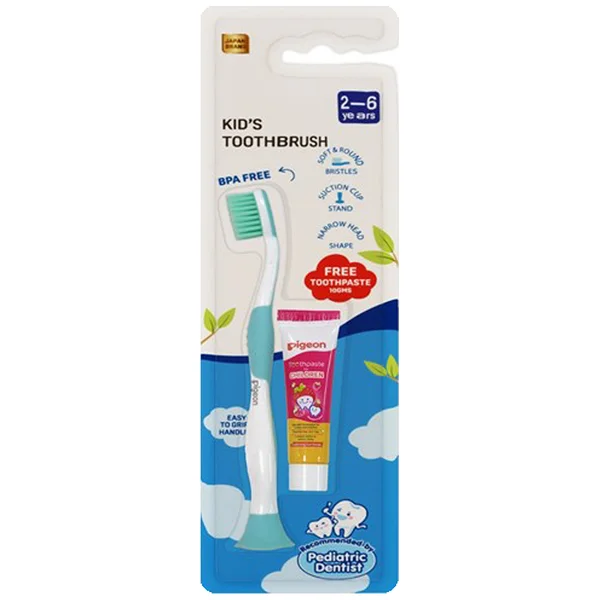 PIGEON KIDS TOOTHBRUSH BLUE 2-6YRS (80636)
