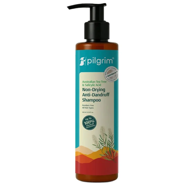 Pilgrim Australian Tea Tree Non-Drying Anti-Dandruff Shampoo, 200 ml, Pack of 1