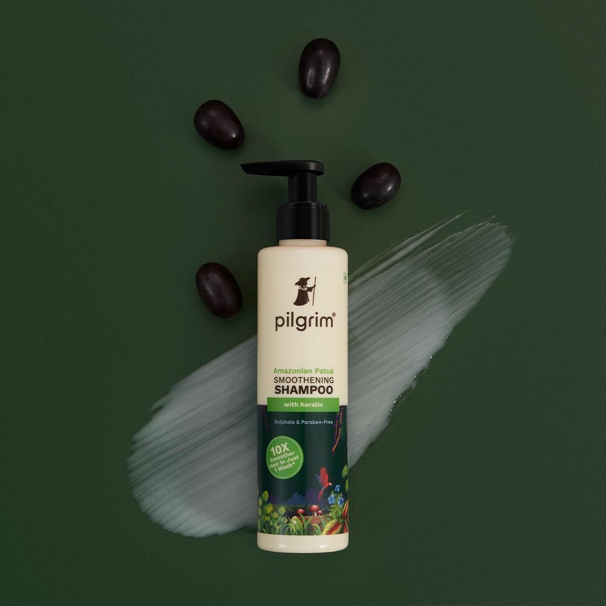 Pilgrim Patua & Keratin Smoothening Shampoo, 200 ml, Pack of 1 Pilgrim Patua & Keratin Smoothening Shampoo, 200 ml, Pack of 1