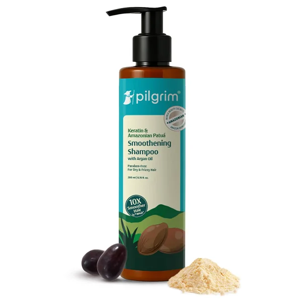 Pilgrim Patua &amp; Keratin Smoothening Shampoo, 200 ml, Pack of 1