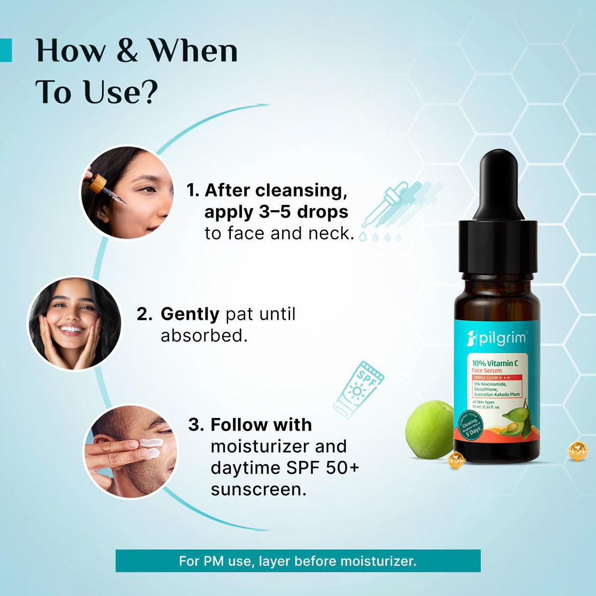 Pilgrim 10% Vitamin-C Face Serum, 10 ml, Pack of 1 Pilgrim 10% Vitamin-C Face Serum, 10 ml, Pack of 1